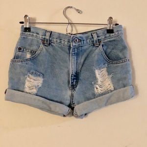 Distressed vintage shorts